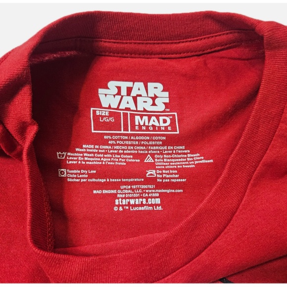 Star Wars Shirt Mens Large Red Darth Vader Christmas I Can Feel Your Presents - Picture 5 of 6